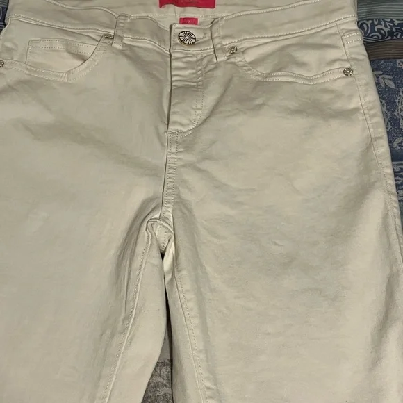 Lilly Pulitzer Women’s White Jeans Size 4 - Picture 3 of 11